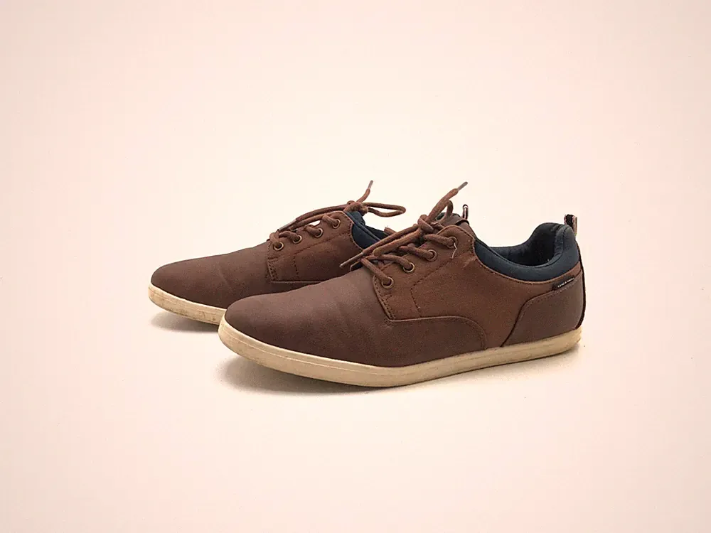 Jack&Jones Herren Halbschuhe Schnürer Loafers Comfort Braun Gr. 43 (UK 9)