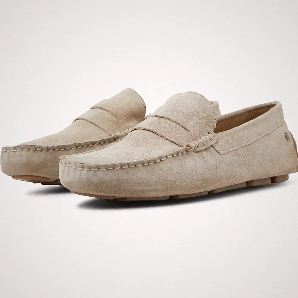 Jack & Jones Jensen Herrenslipper Moonbeam Aus Wildleder