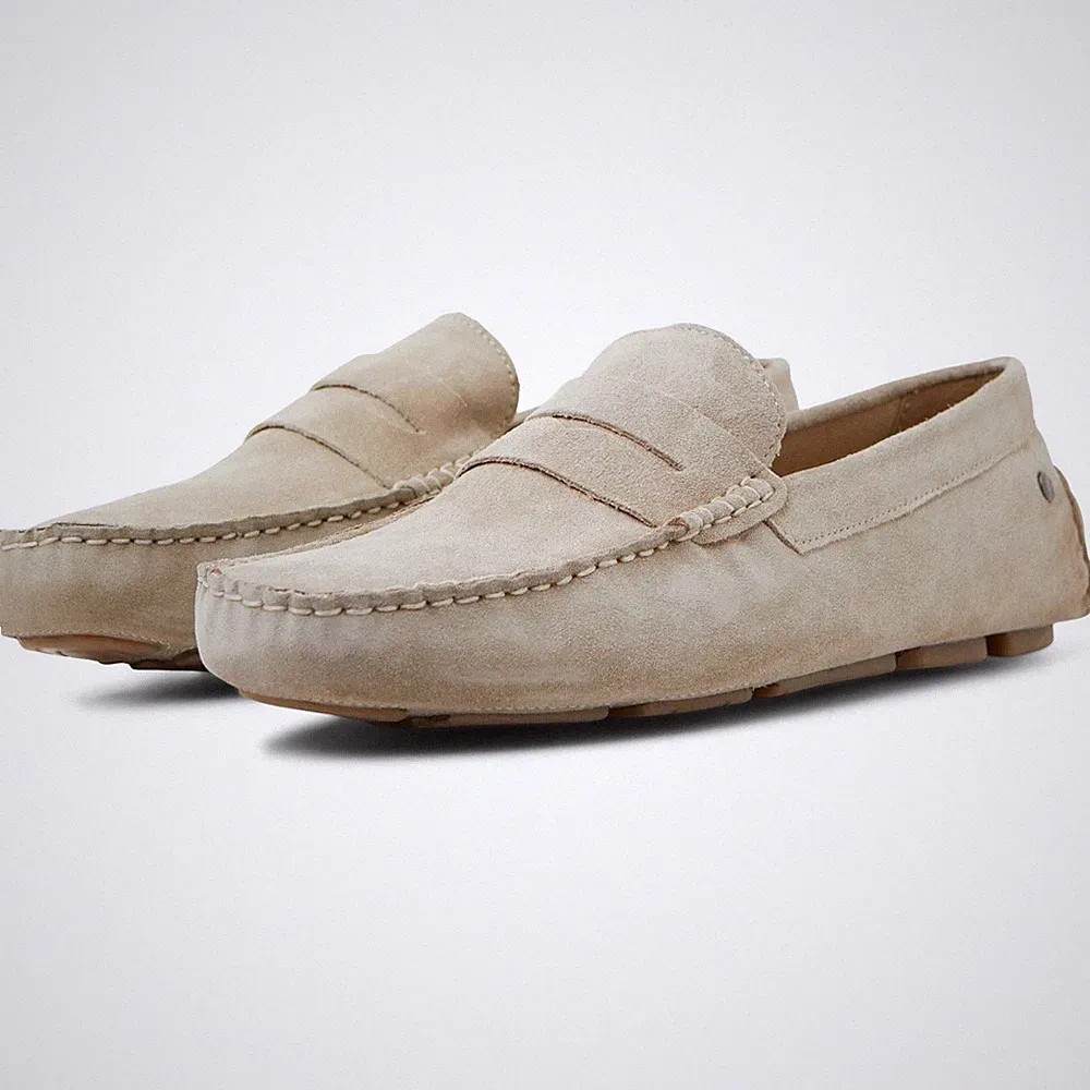 Jack & Jones Jensen Wildleder Herren Moonbeam Halbschuhe