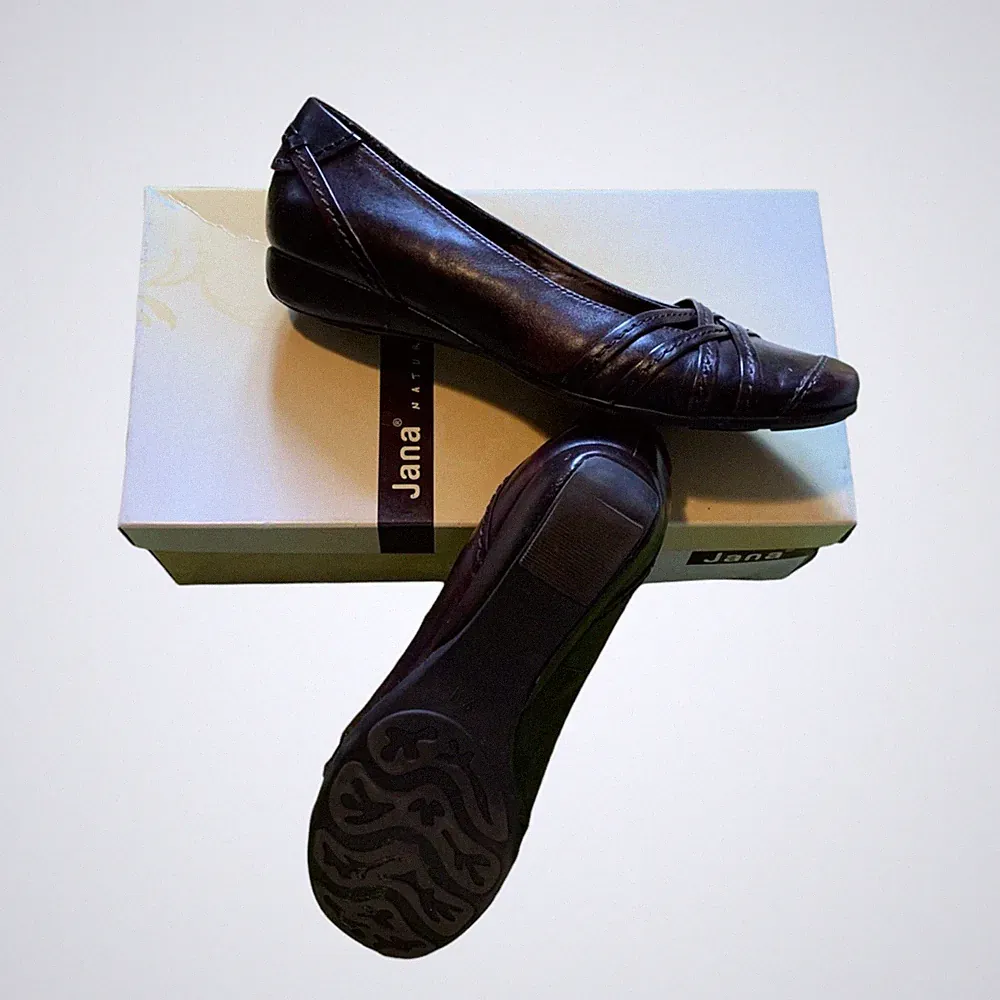Jana Damen Loafer / Slipper Komfortschuh in Dunkelbraun, Größe 37,5 (UK 4,5)