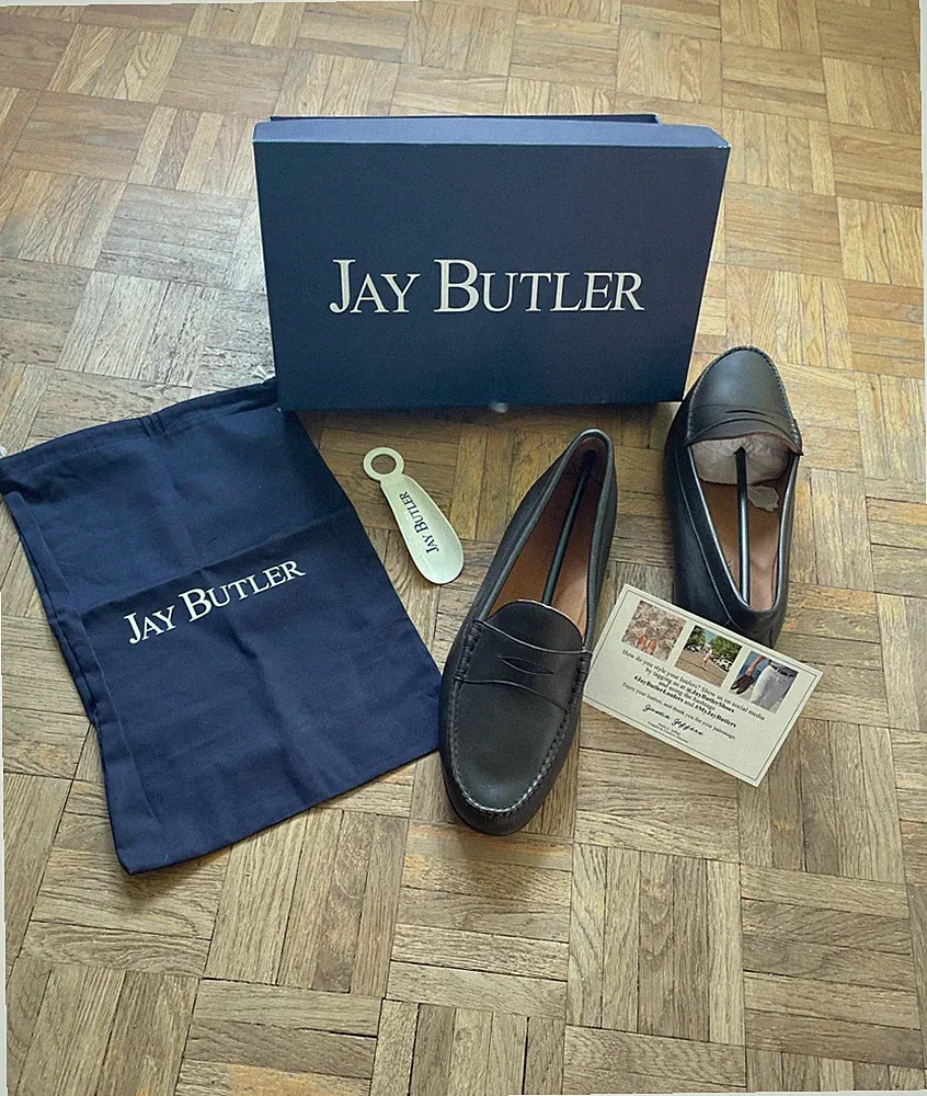 Jay Butler Cromwell Penny Loafer – Größe 47 Extra Weit / US 13 Herren Lederschuh