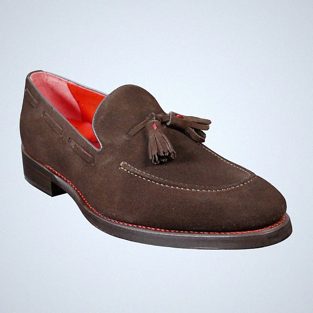 Jeffery-West rahmengenähte MAINLINE Page 'Cheltenham' Loafer mit Quasten UVP 325 £