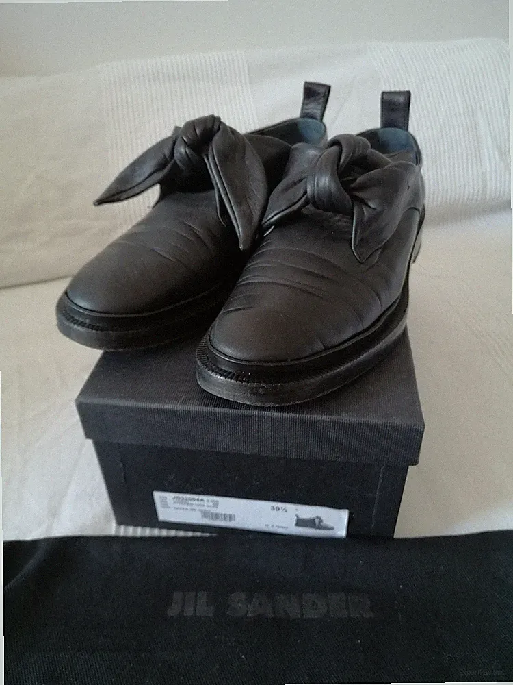 JIL SANDER Leder Loafer schwarz Gr.39,5 (fällt groß aus)