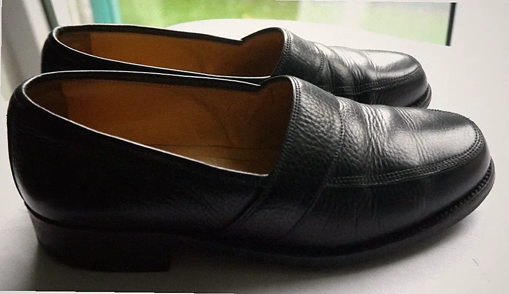 JIL SANDER Loafer Flats 37 Leder innen und außen Schwarz