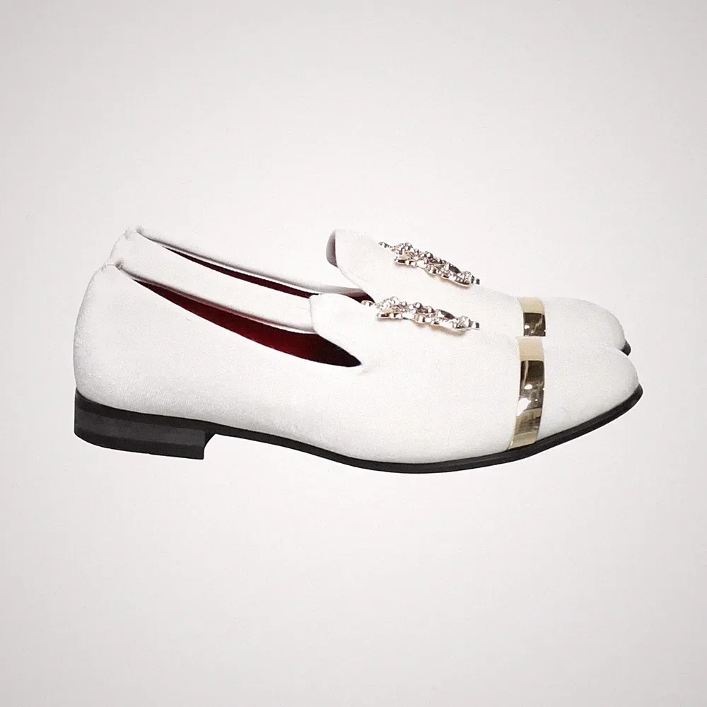 Jitai, Loafers, Größe: 41, Leder, Weiß, Herren #RAZ