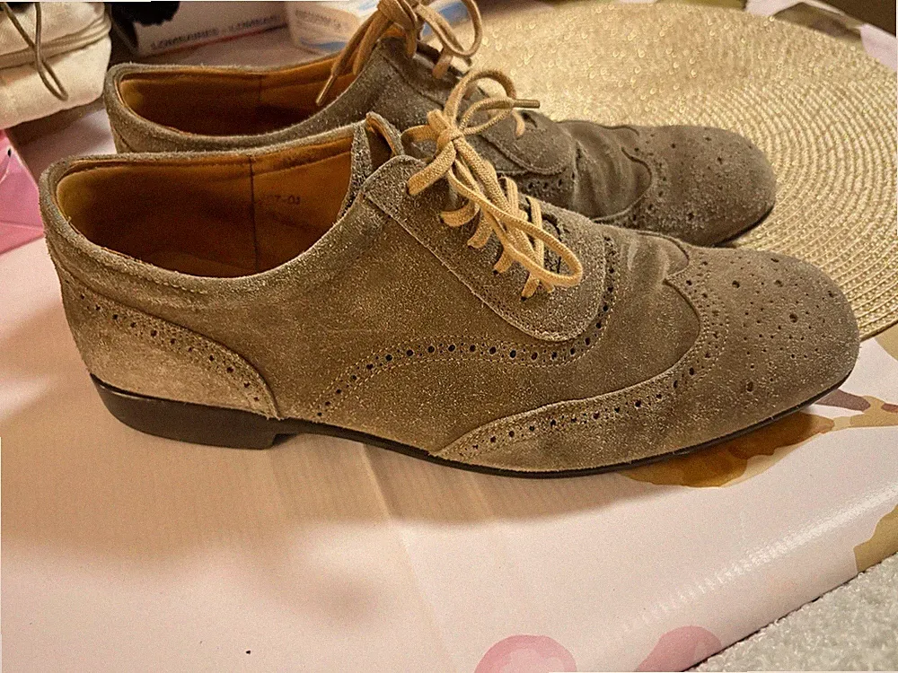JM WESTON Halbschuhe Wildleder Beige43 Top Zustand