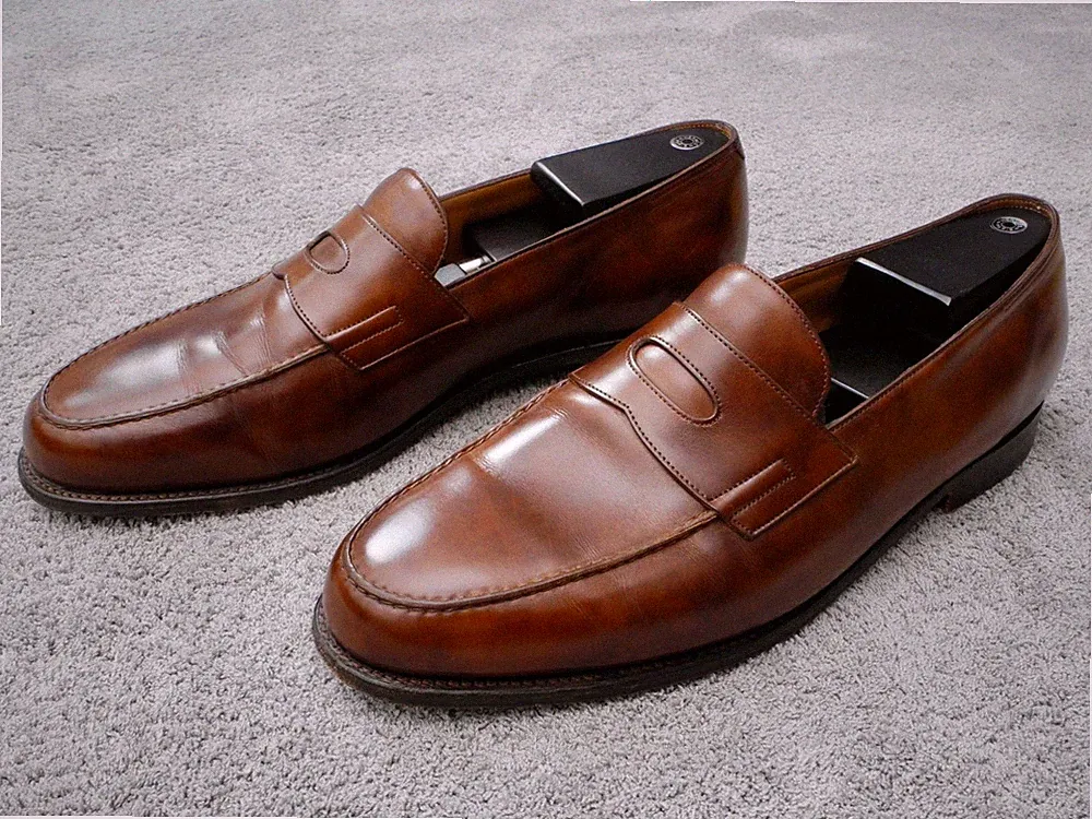 John Lobb Loafer Lopez Parisian Brown Museum Calf, Gr. 11 1/2 E