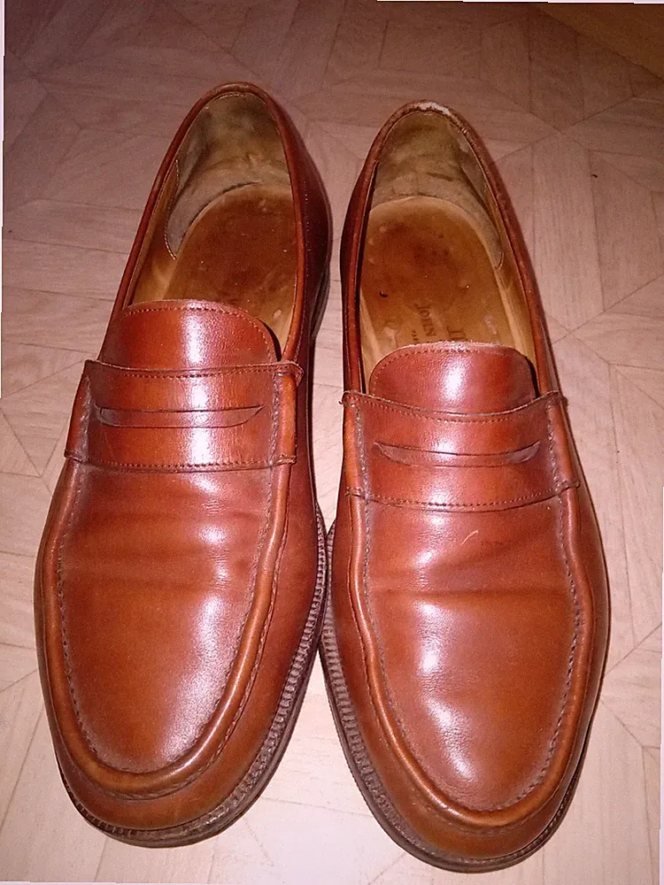 JOHN LOBB PARIS SCHUHE HALBSCHUHE CAPRI 9 1/2 LEDER BRAUN