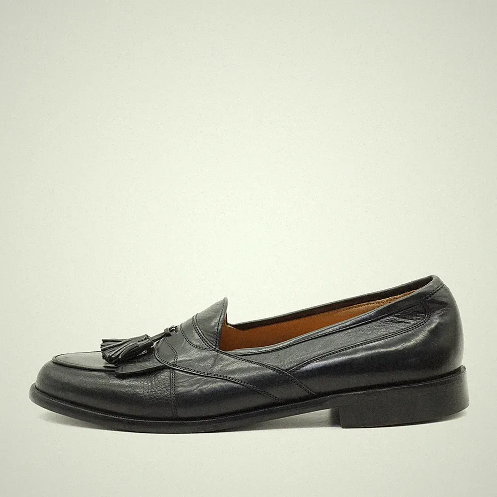 Johnston & Murphy Herren Halbschuh EU 43 Tassel Loafer Schwarz Classic
