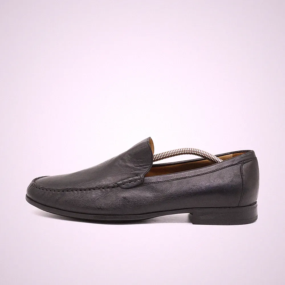 Johnston & Murphy Herren Loafer Halbschuhe Schwarz Leder Komfortabel EU 43
