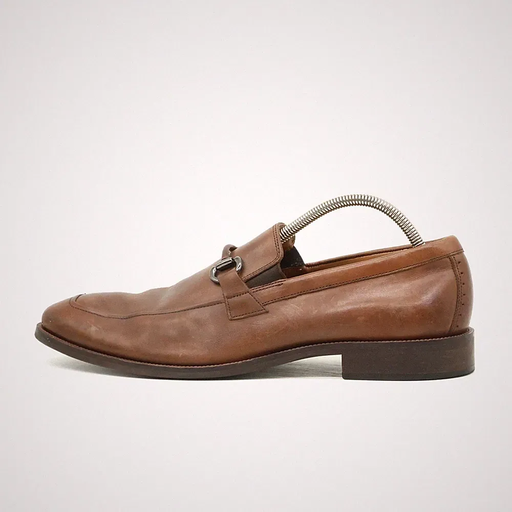 Johnston & Murphy Herren Mokassin EU 45 Loafer Braun Leder Komfort Slipper