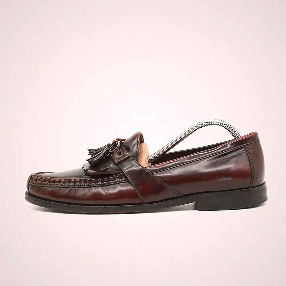 Johnston & Murphy Herren Quasten-Loafer Loafer Bordeaux Classic Slipper EU 43,5
