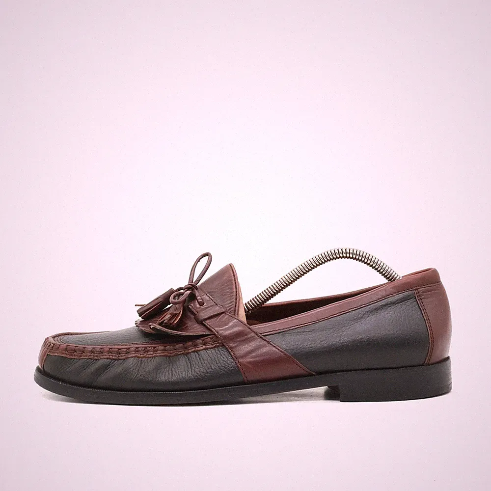 Johnston & Murphy Herren Slipper EU 43,5 Quasten Mokassin Braun, Business-Loafer