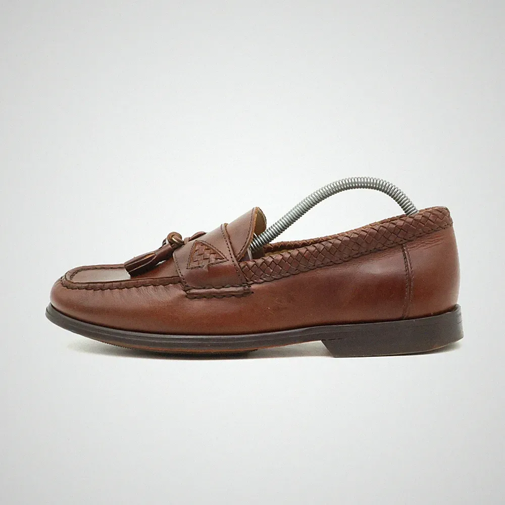Johnston & Murphy Herren Tassel Loafer Slipper Braun Akzent Mokassin EU 40