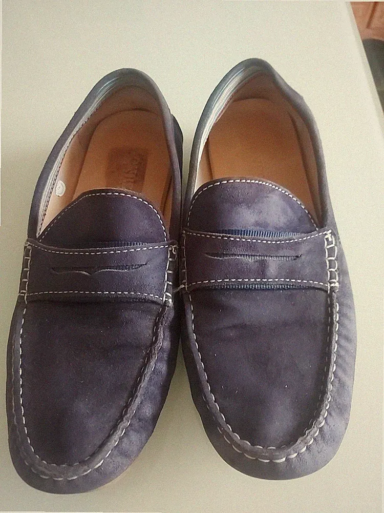 Jones Bonnetti 2 Blau Wildleder Herren Halbschuhe Uk 11 Normale Passform Sehr guter Zustand