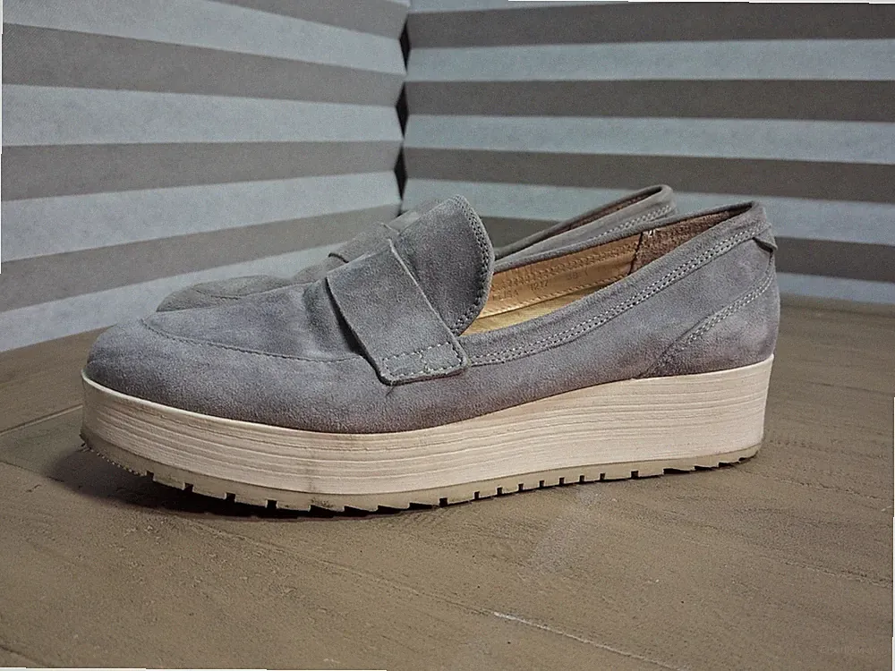 Jones The Bookmaker Plateau Wildleder Halbschuhe Elisa Grau EU 38 UK 5