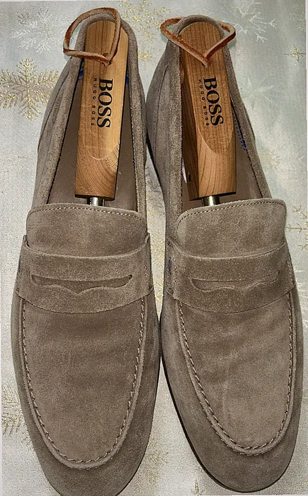 JOOP Herren Wildleder Schuhe mit Gummi Sohle Gr 43 in Beige Top Zustand