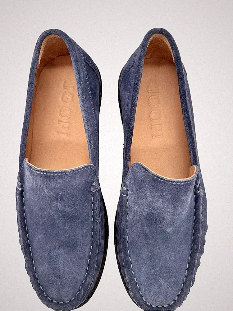 Joop Loafer Slipper Gr 39 Blau Veloursleder Neu Wildleder Veloursleder Herbst