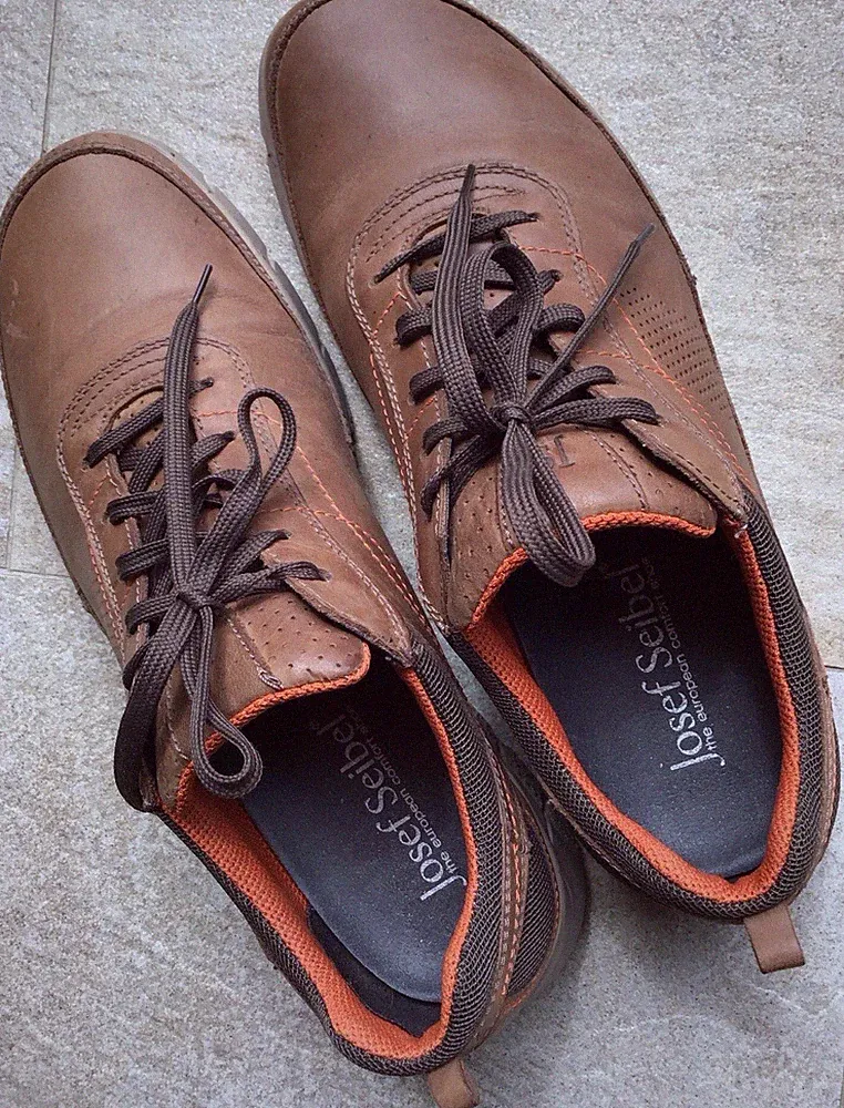 Josef Seibel Herren Halbschuh Schnürer Loafers Comfort Braun Gr. 42 (UK 8)