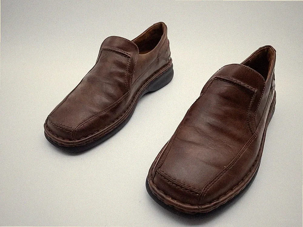 Josef Seibel Herren Slipper Halbschuhe Loafer Leder Braun Gr.42 EU Art.40057-50