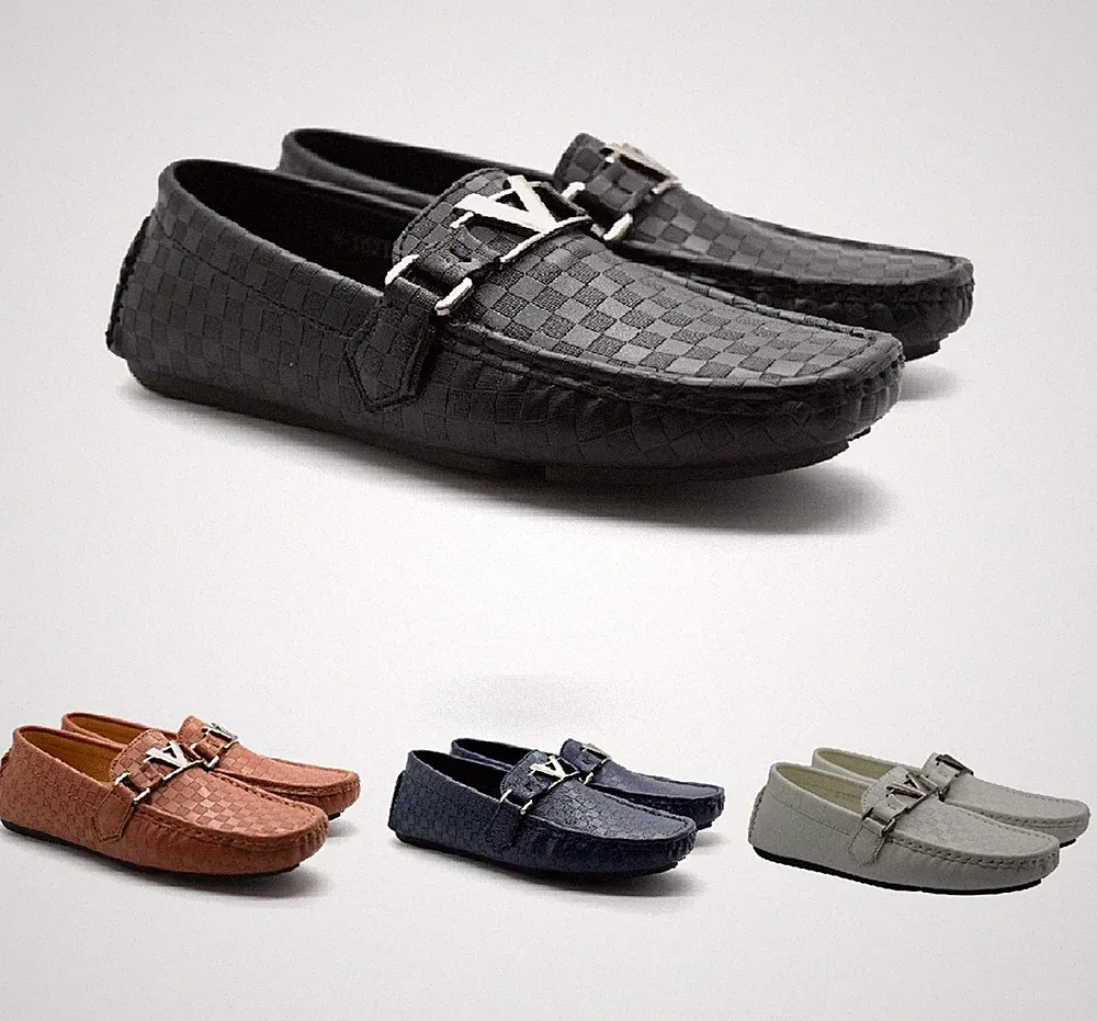 Jungen Kinder Halbschuhe Mokassins Boot Deck Slipper Designer Schnalle geprägt Schuhe UK