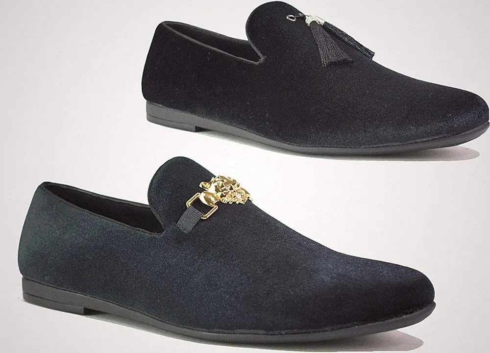 Jungen schwarz Quaste Schuhe Kinder Samt Slipper runde Spitze Hochzeit Halbschuhe Größen 13-6