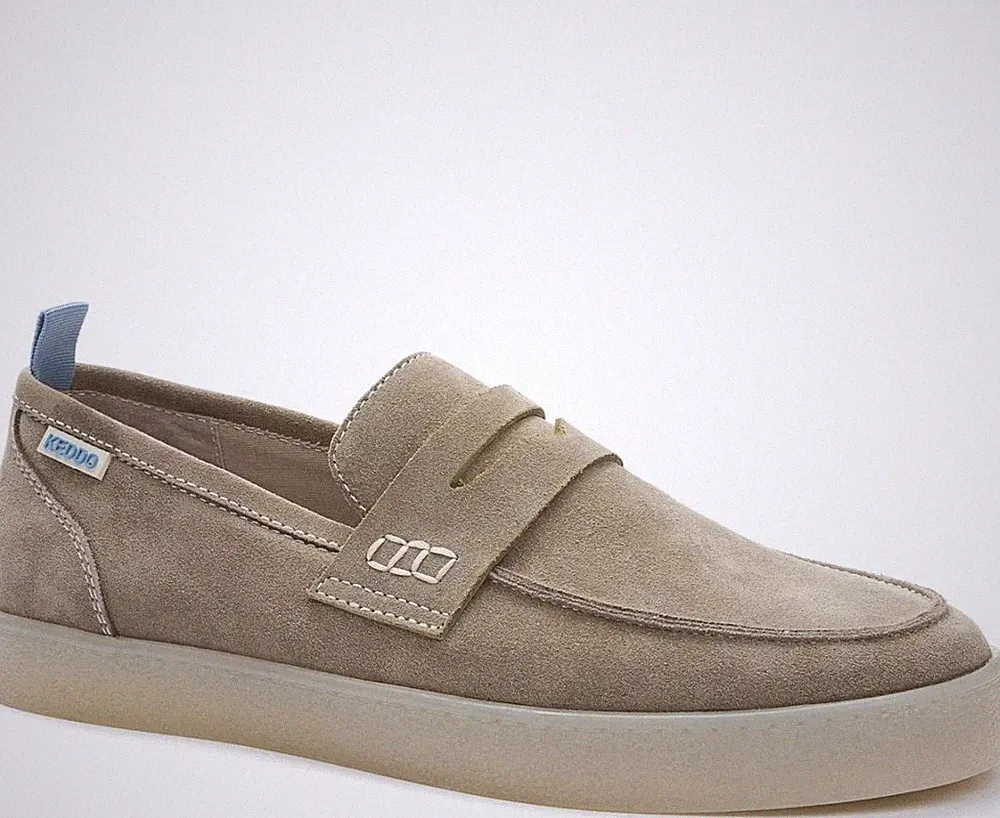 Keddo Herren Beige Wildleder Loafer Elegant 857047-02-01
