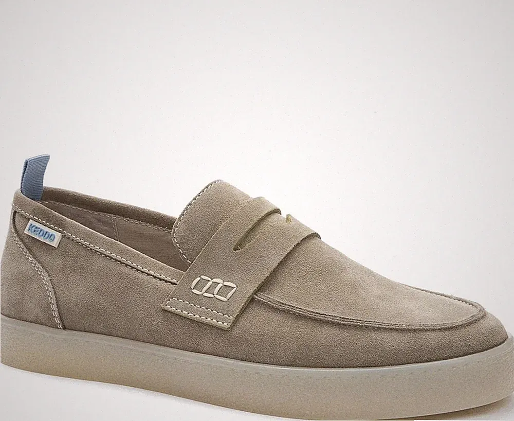 Keddo Herren Beige Wildleder Loafer Elegant 857047-02-01