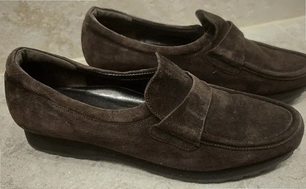 🤎 Kennel & Schmenger Damen Slipper Loafer Wildleder Braun Gr. 39,5 (6,5) Neu