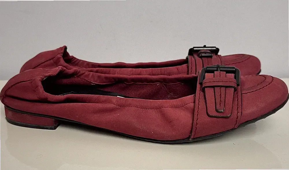 Kennel & Schmenger Leder Loafer Gr 8 / 42 Nubuk Slipper Ballerinas Schuhe 0101