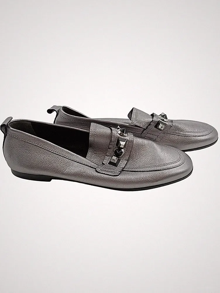 Kennel & Schmenger Loafer Silber Nieten Gr. 40