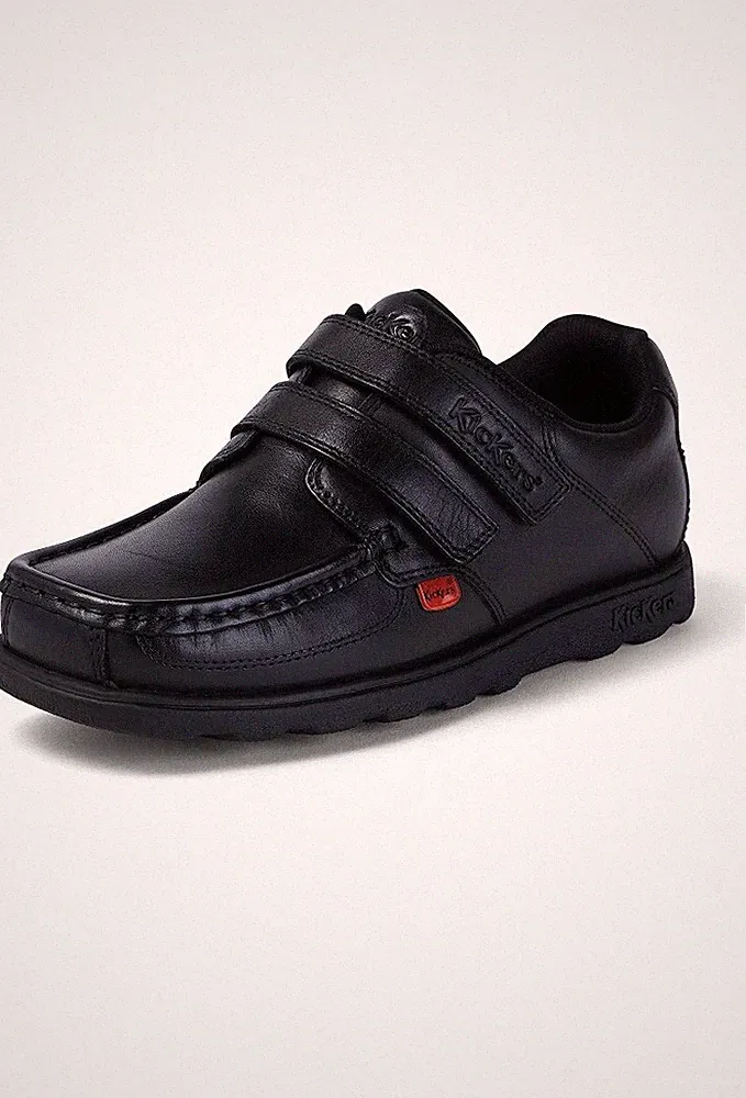 Kickers Herren Fragma Moc Toe Twin Strap Leder Schulschuhe Größe 5 UK EU 38