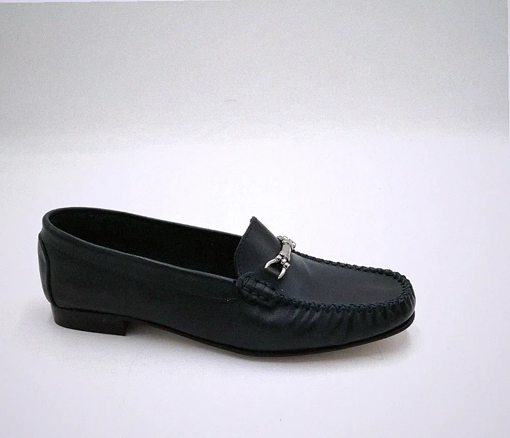 KIMERA - DAMEN HALBSCHUH ECHT LEDER BLAU GEFÜTTERT