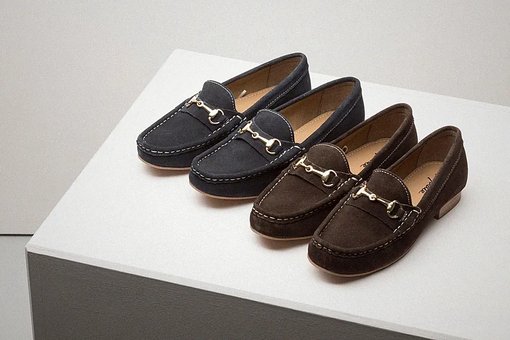 Klassische Damenschuhe aus Wildleder mit Trense von Rydale Footwear