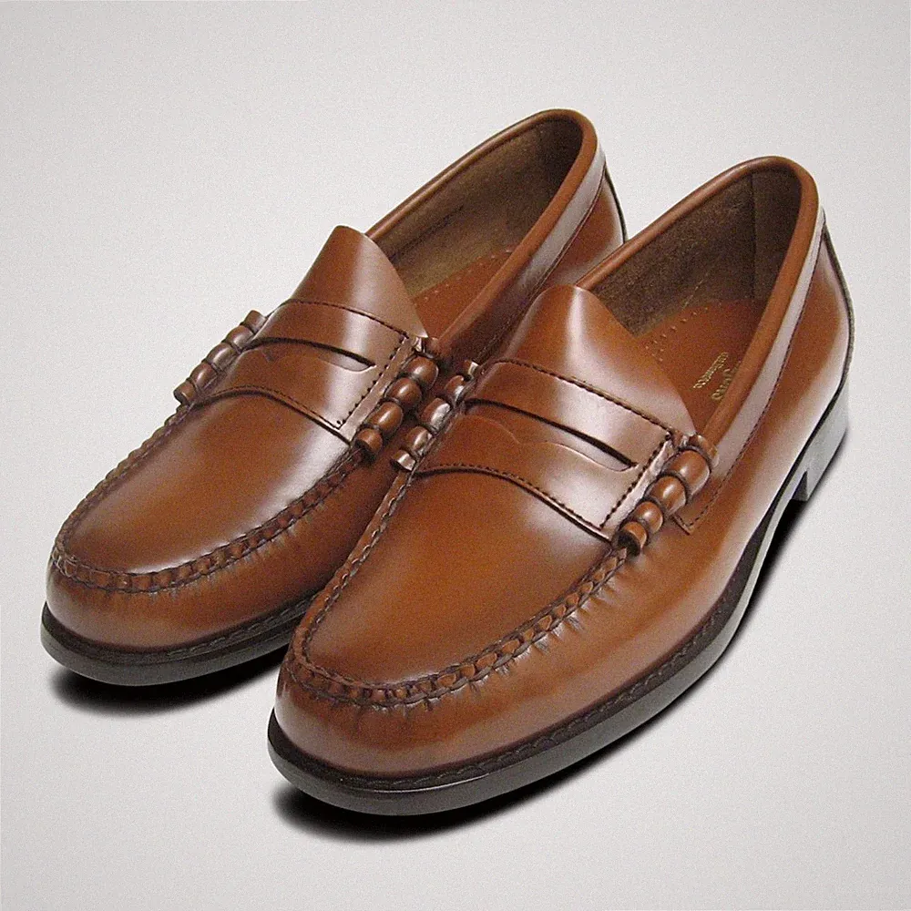 Klassische Herren Honigbraun Larson Penny Halbschuhe GH Bass Weejuns