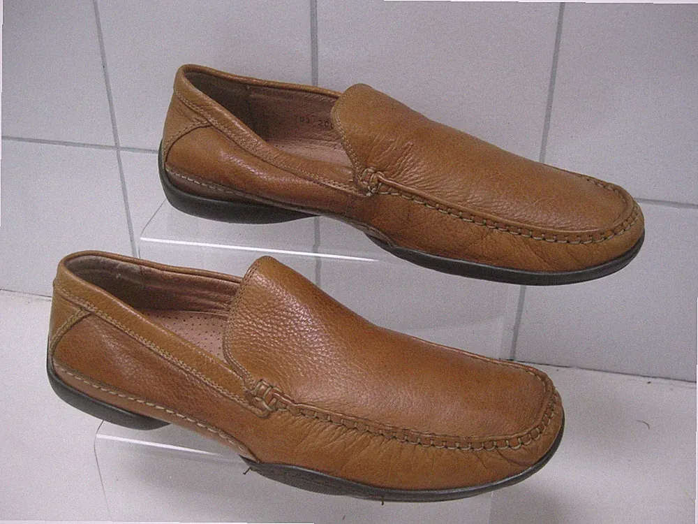 KLONDIKE LEDER HALBSCHUHE SCHUHE 8 braun hellbraun Deck Boot Slipper 43 Flats