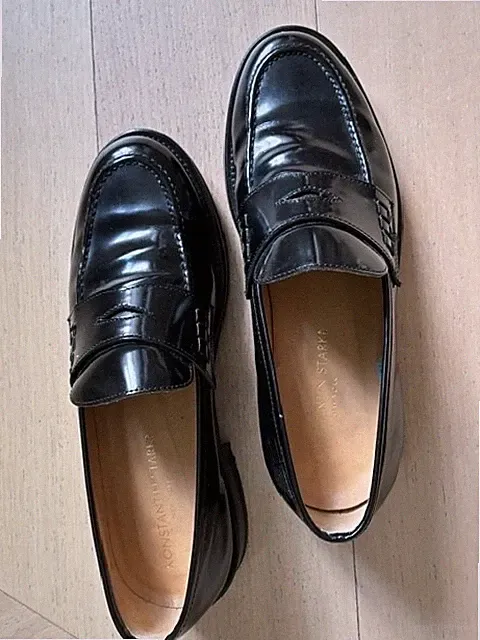 Konstantin Starke, Loafer, flach, schwarz, Größe 38, Glattleder