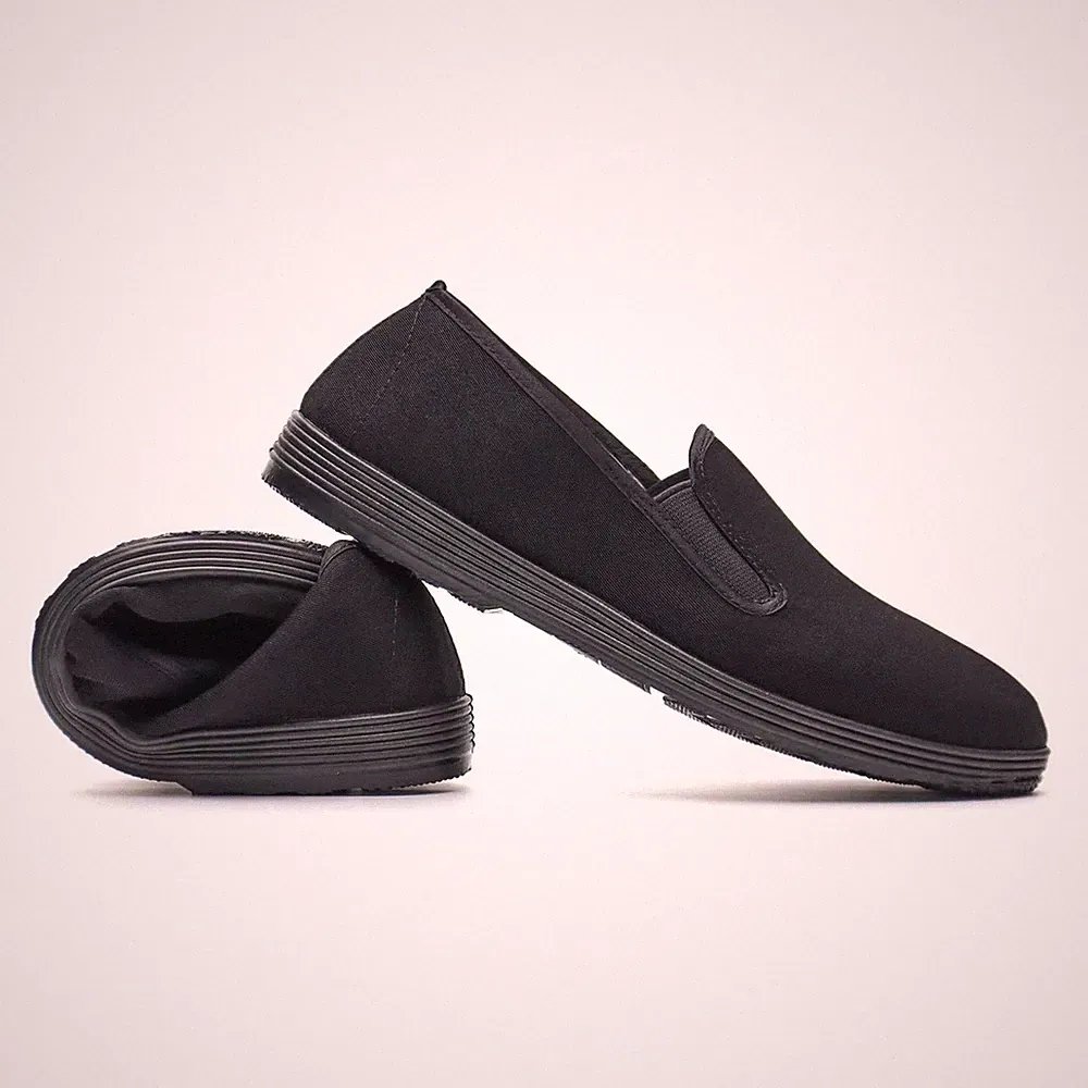 Kung Fu/Kampfsport/Tai Chi Schuhe Gummisohle Unisex Canvas Schwarz EU 42