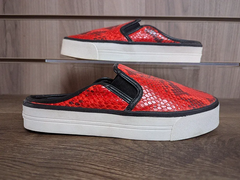 Kurt Geiger Carvela Sneaker Slip-On Cushioned Loafer Snake Sneaker UK 4 EU 37
