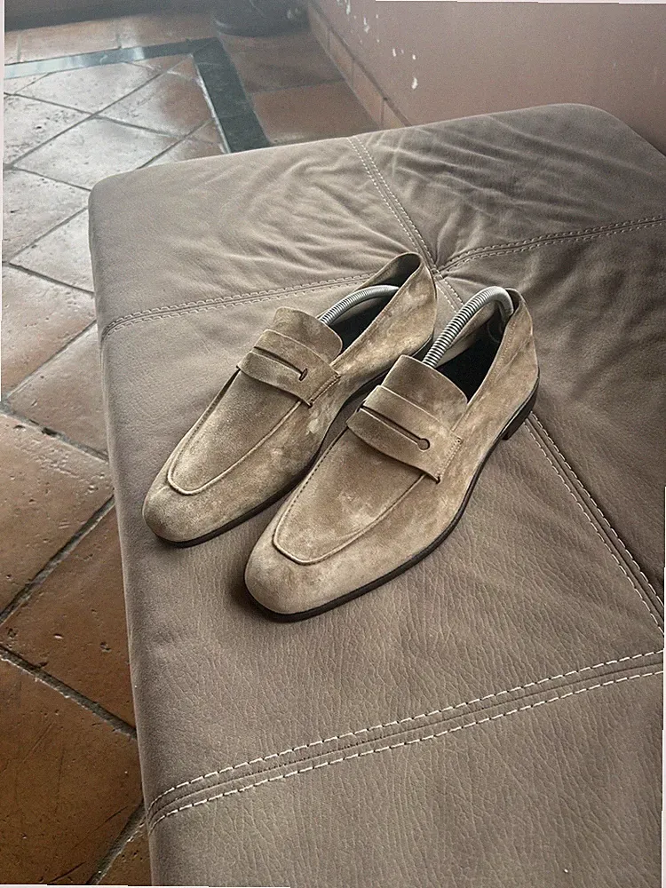 L'Asola Wildleder Halbschuhe ZEGNA