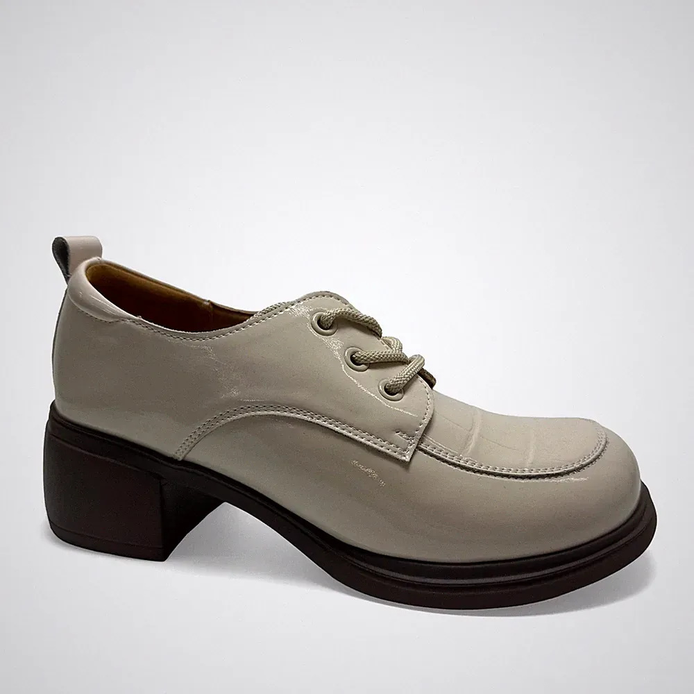 La Conte Damen Beige Leder Loafer Freizeit LAC6594-26103BEI