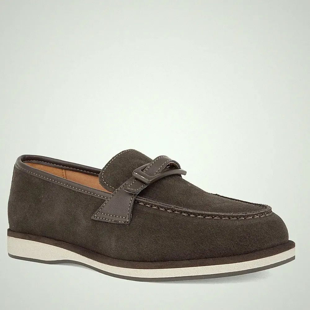 La Conte Damen Grüne Wildleder Loafer Freizeit LAC6582-26154KHA