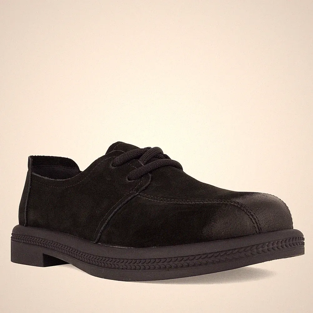 La Conte Damen Schwarze Wildleder Loafer Freizeit LAC6582-26165BLK