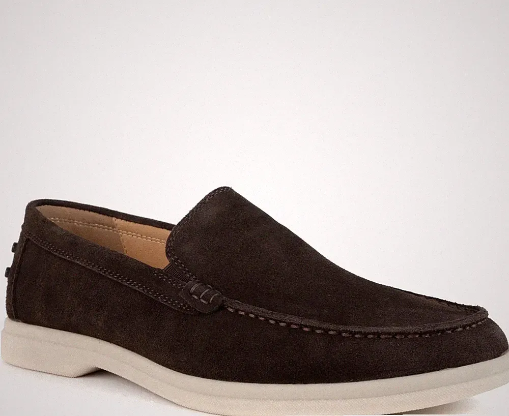 La Conte Herren Braune Wildleder Loafer Freizeit LAC3969-20297