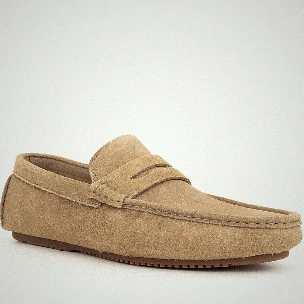 La Conte Herren Grüne Leder Loafer Freizeit LAC3969-20306