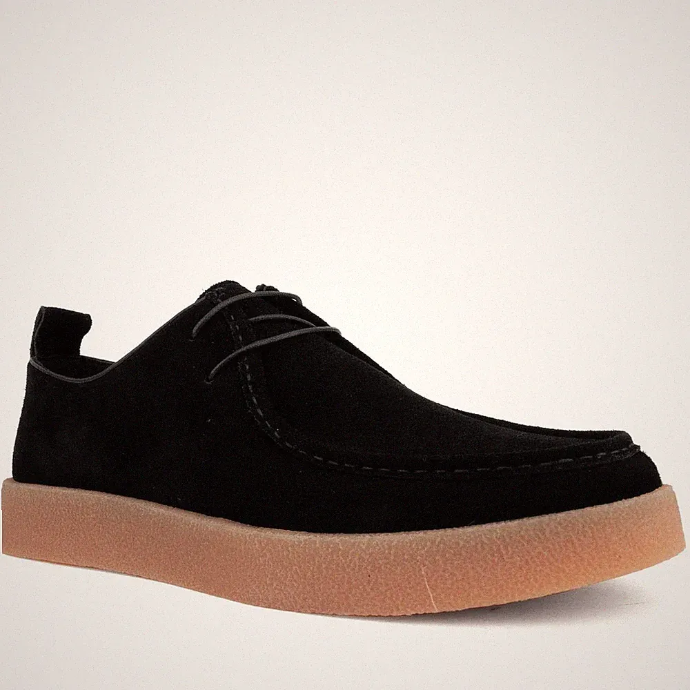 La Conte Herren Schwarze Wildleder Loafer Freizeit LAC3969-20339