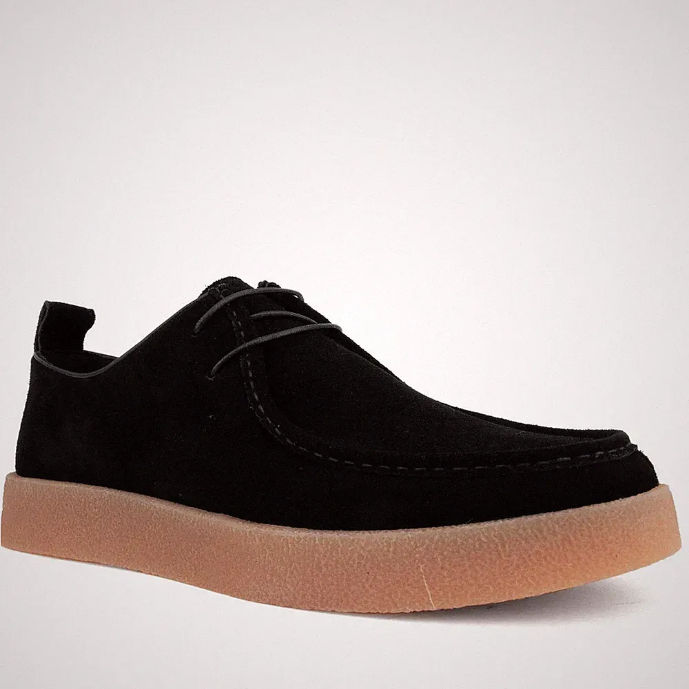 La Conte Herren Schwarze Wildleder Loafer Freizeit LAC3969-20339