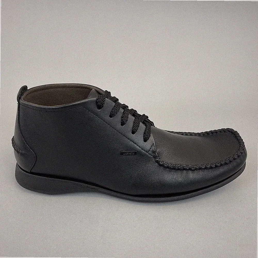 Lacoste Chaussures Herren Schwarz Leder Mokassins Schnürschuhe Halbschuhe Klassische Schuhe UK6
