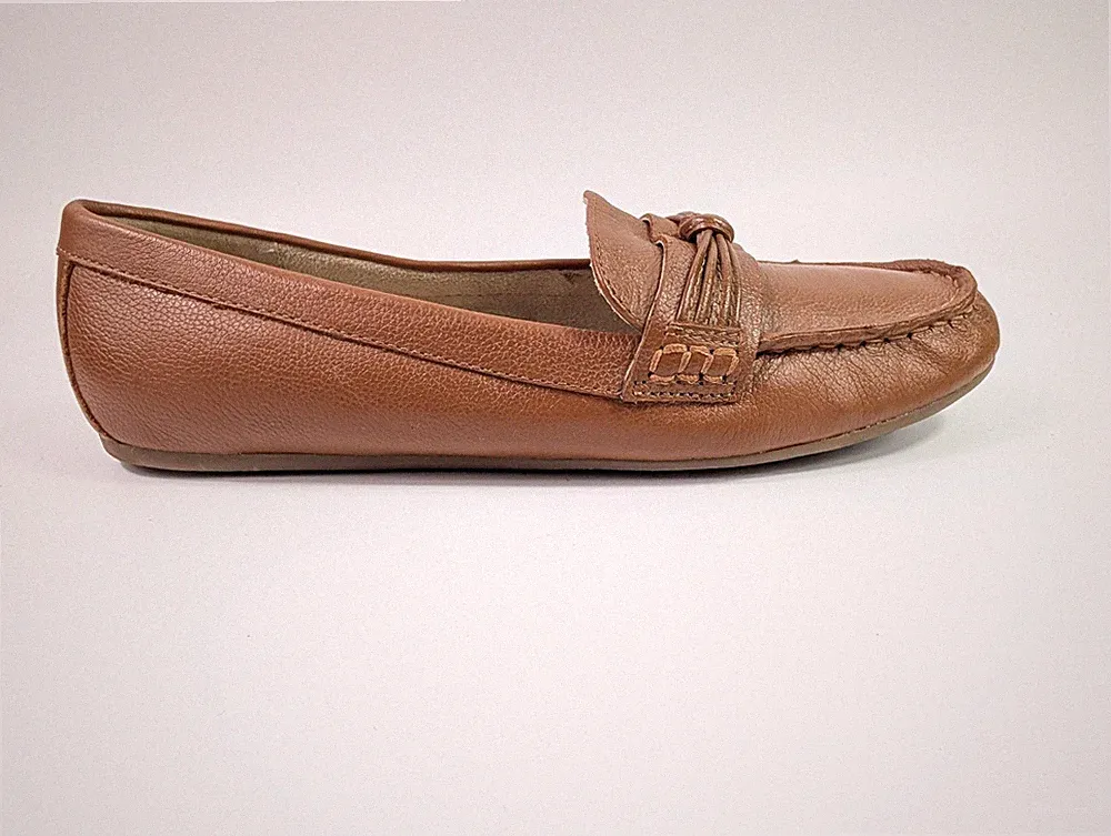 Lands'end braune Leder Slipper Halbschuhe UK 4 EU 37