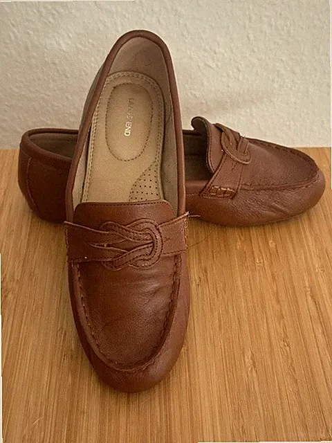 Lands' End Leder-Loafer für Damen
